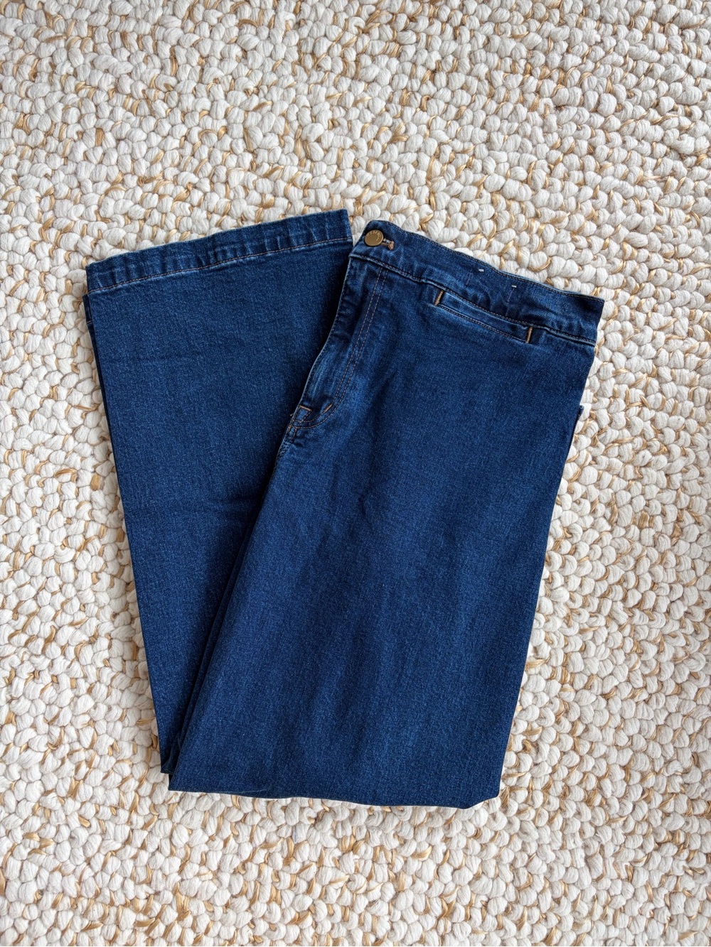 Madewell Emmett Wide-Leg Jean: Welt Pocket Edition in Dark Wash